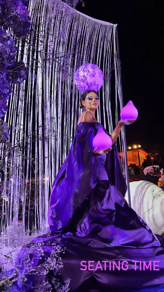 Themed gala decor with costumed host