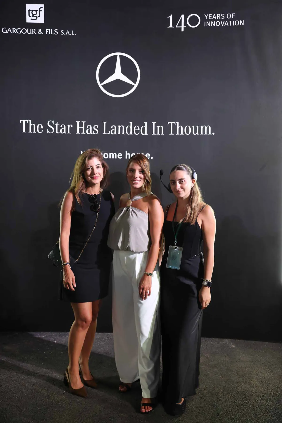 Pia Takchi with clients at the Mercedes-Benz Thoum launch
