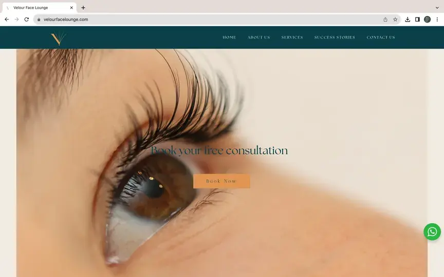 Velour Face Lounge website